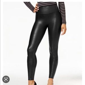 Faux leather black Athleta leggings! Super warm and very flattering!
